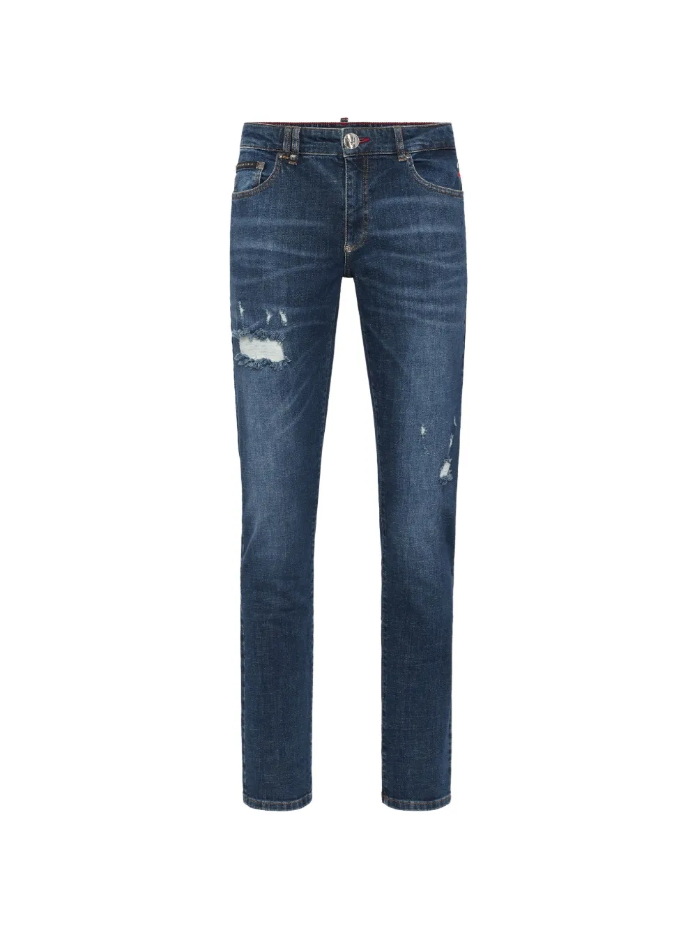 Philipp Plein Jeans dritti - Blu