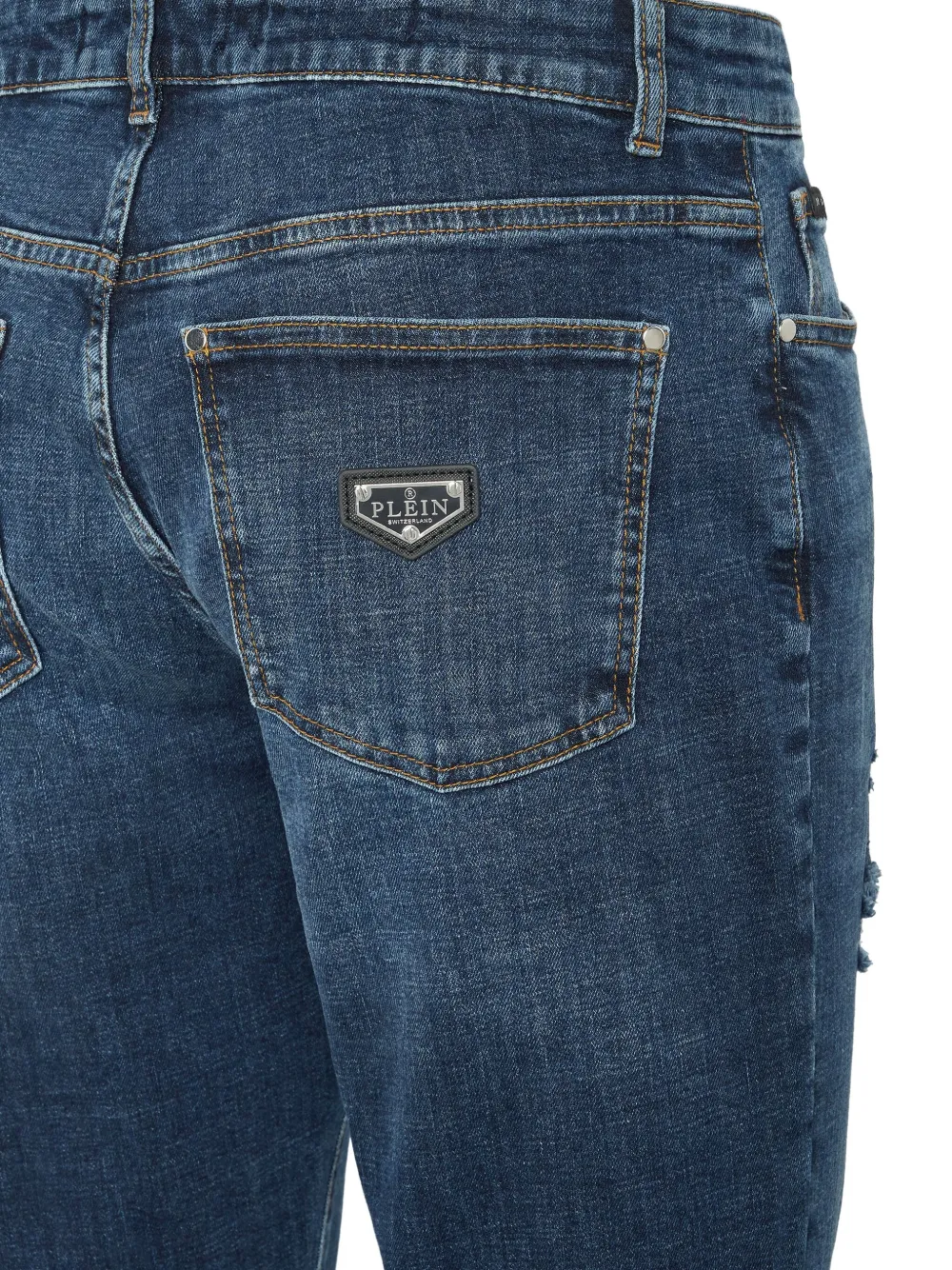 Philipp Plein Jeans met vijf zakken Blauw