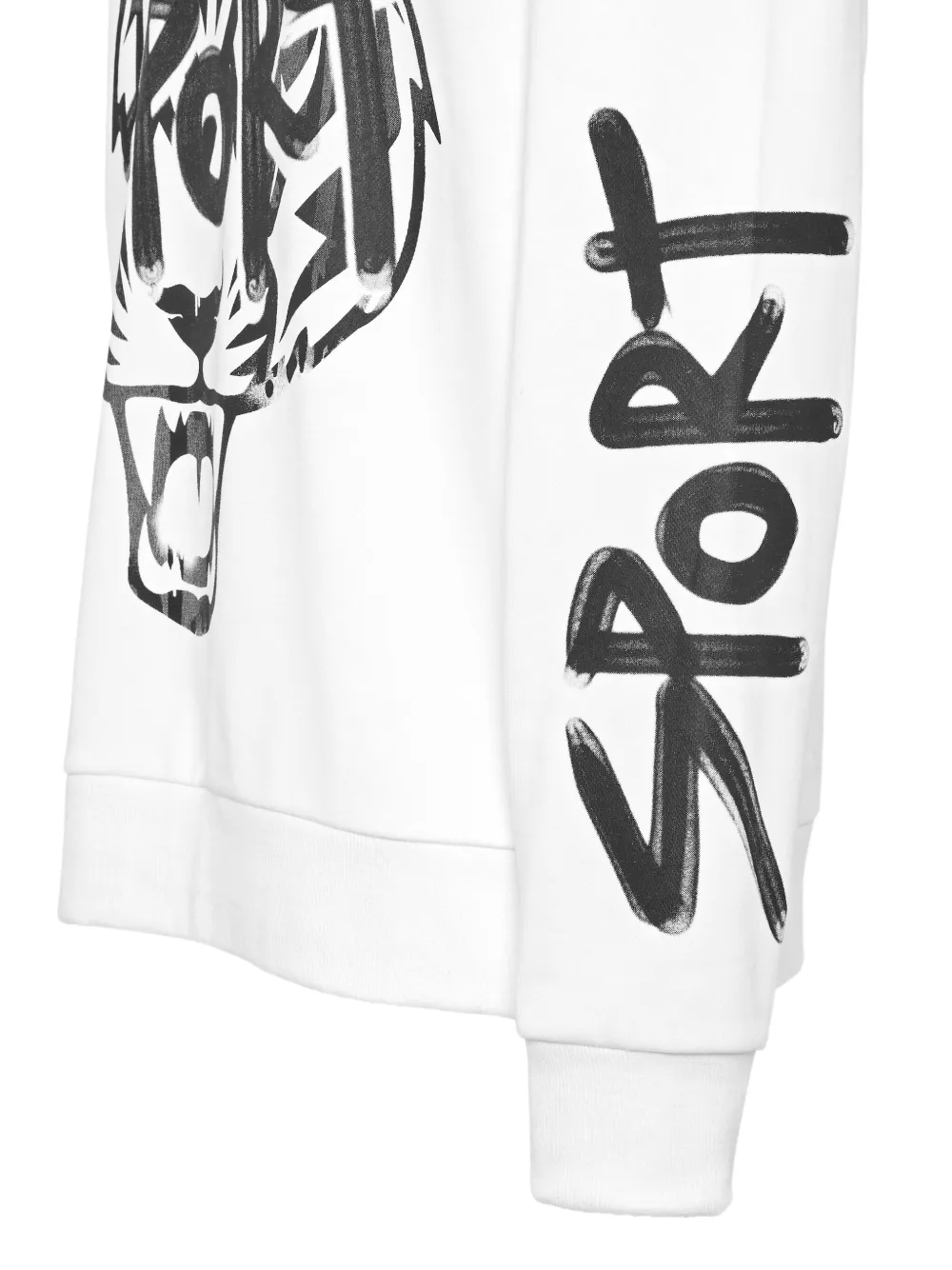Plein Sport Hoodie met grafische print Wit