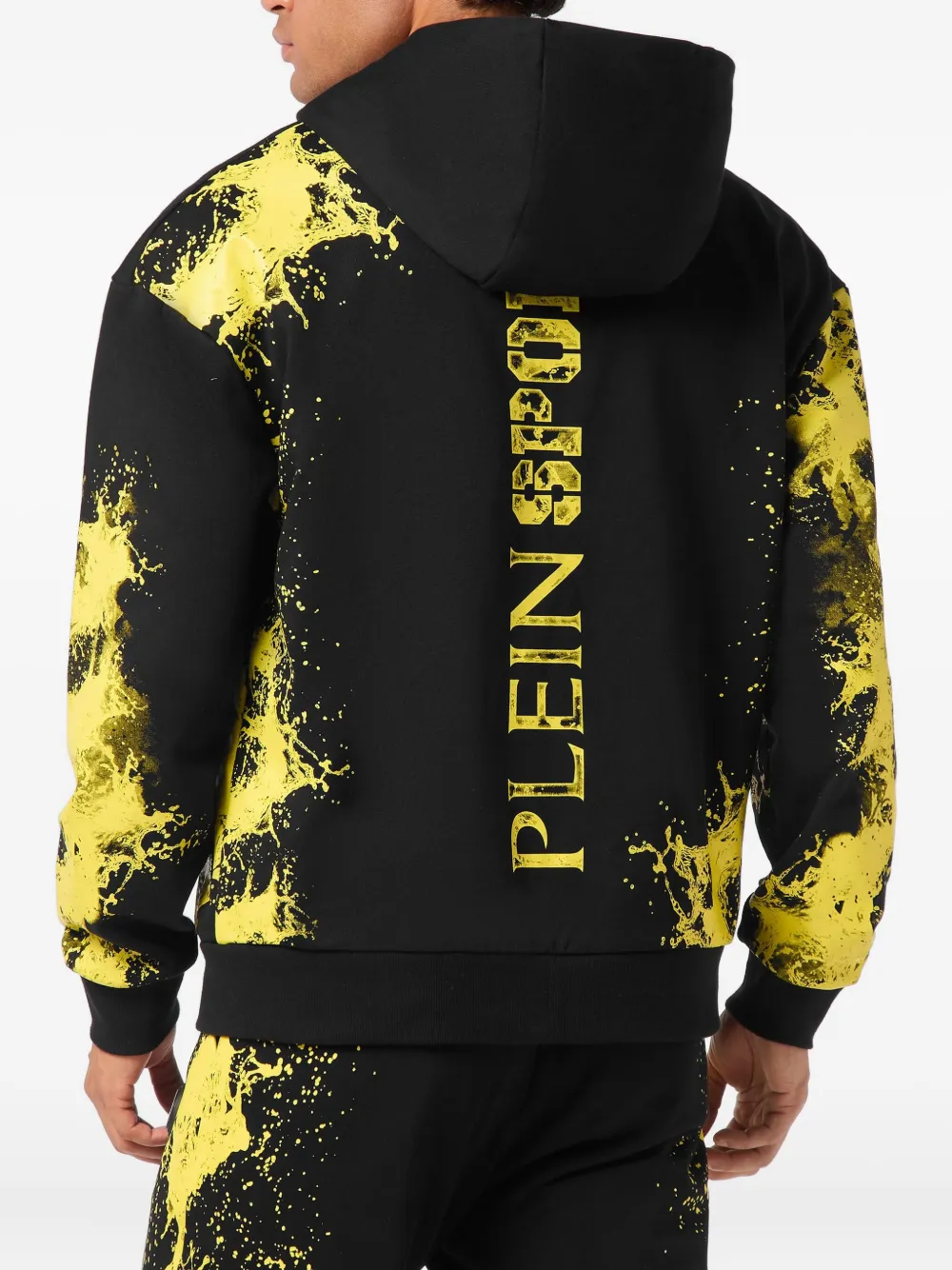 Splash-Print Zip Hoodie