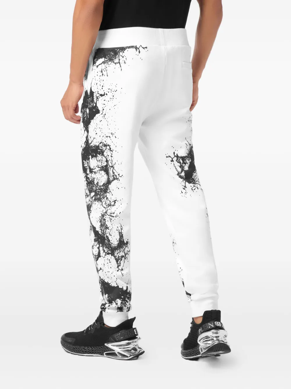 Plein Sport Joggingbroek met print Wit