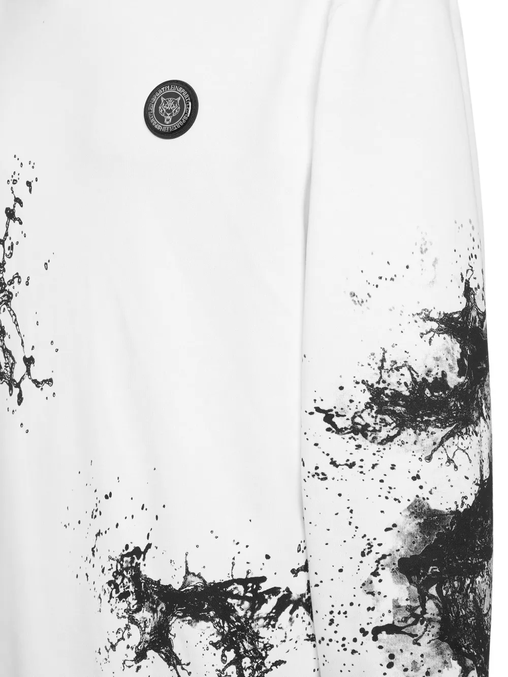 Plein Sport Splash sweater met capuchon Wit