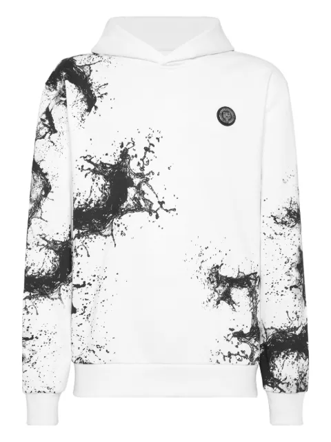 Plein Sport splash hooded sweatshirt
