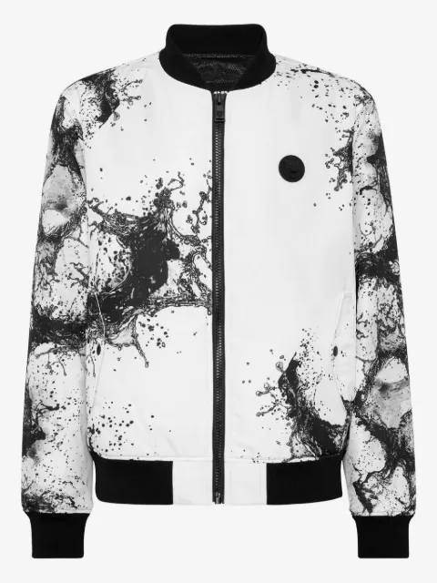 Plein Sport splash bomber jacket