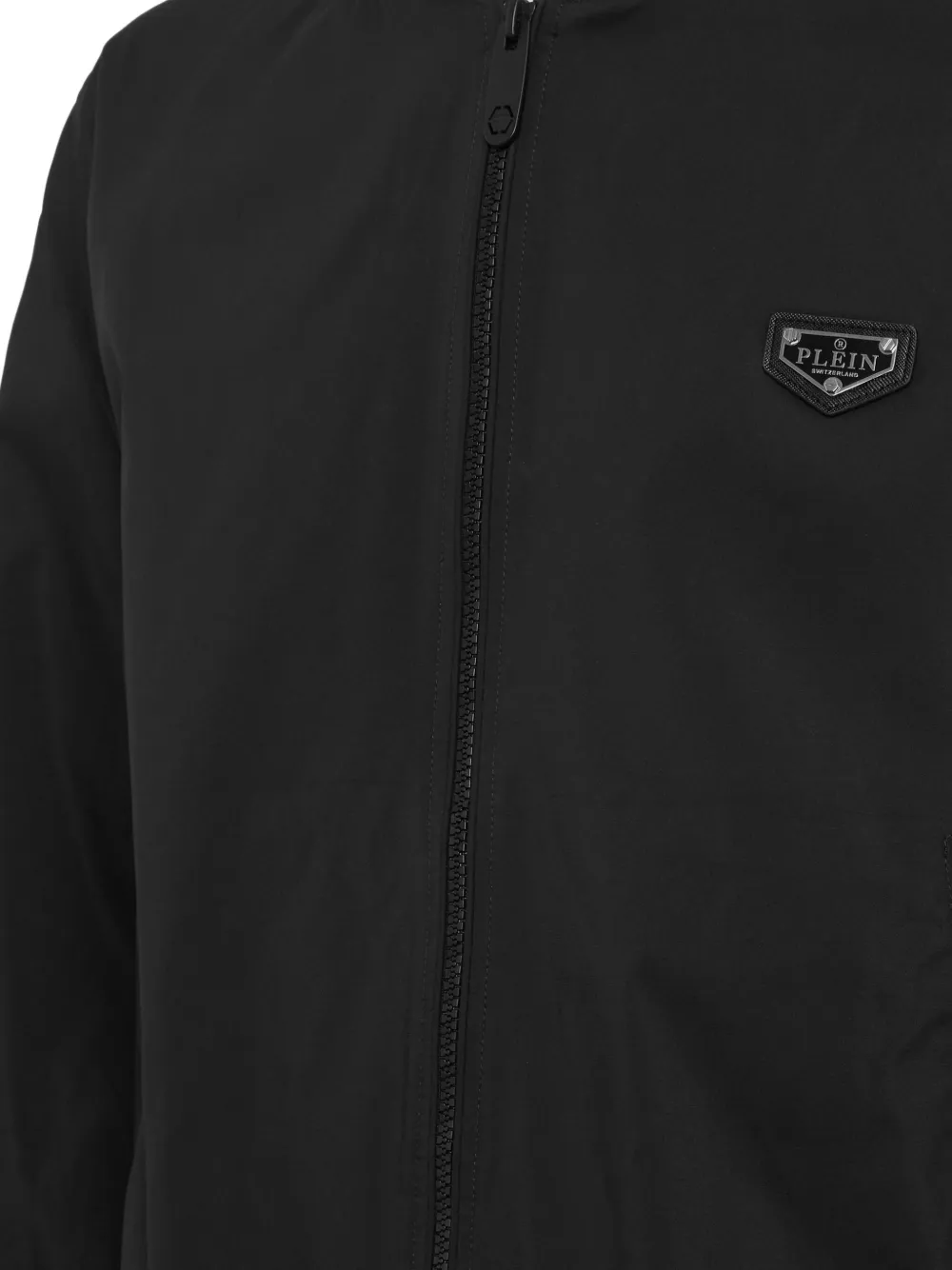  Philipp Plein Logo-appliqué Bomber Jacket - Black 