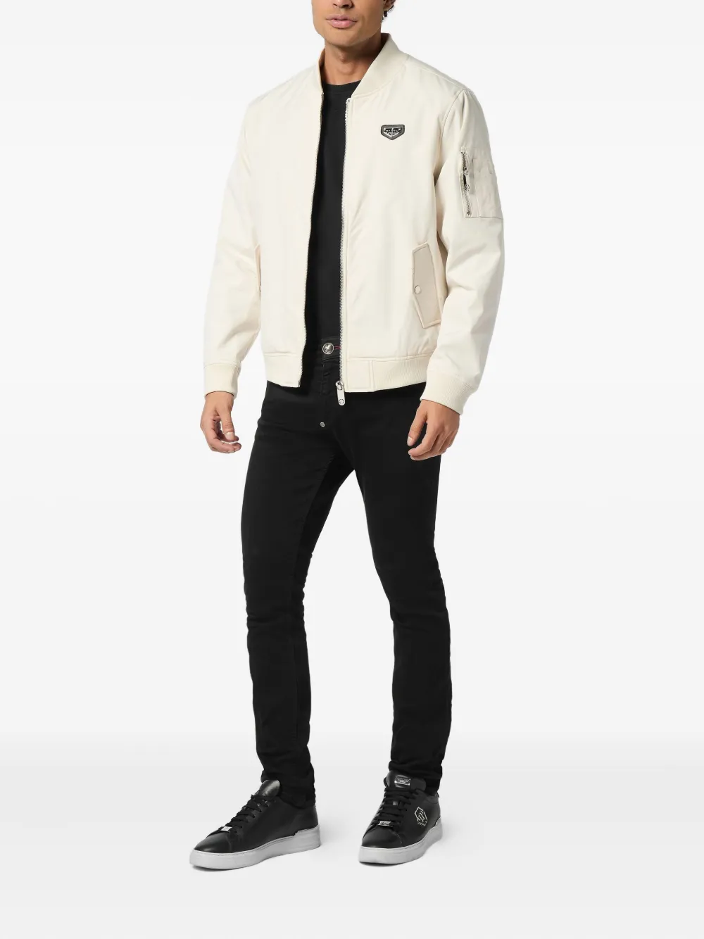 Philipp Plein logo-plaque bomber jacket | Bomber Jackets | Image 2