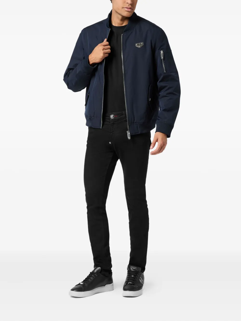 Philipp Plein logo-plaque bomber jacket | Lightweight Jackets | Image 2