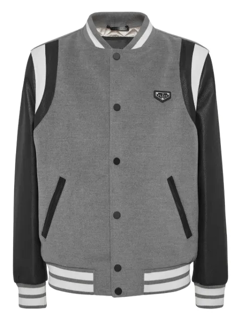 Philipp Plein panelled bomber jacket