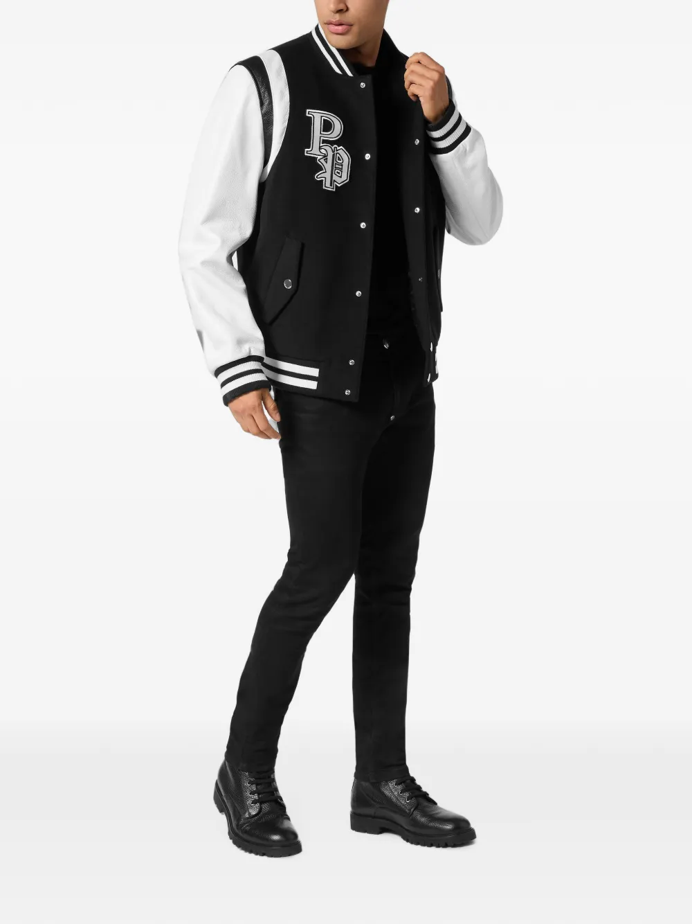 Philipp Plein Tweekleurig bomberjack Zwart