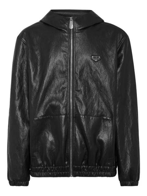 Philipp Plein zip-up hooded jacket