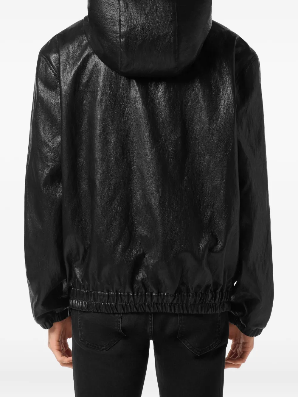 Philipp Plein Jack met capuchon en rits Zwart