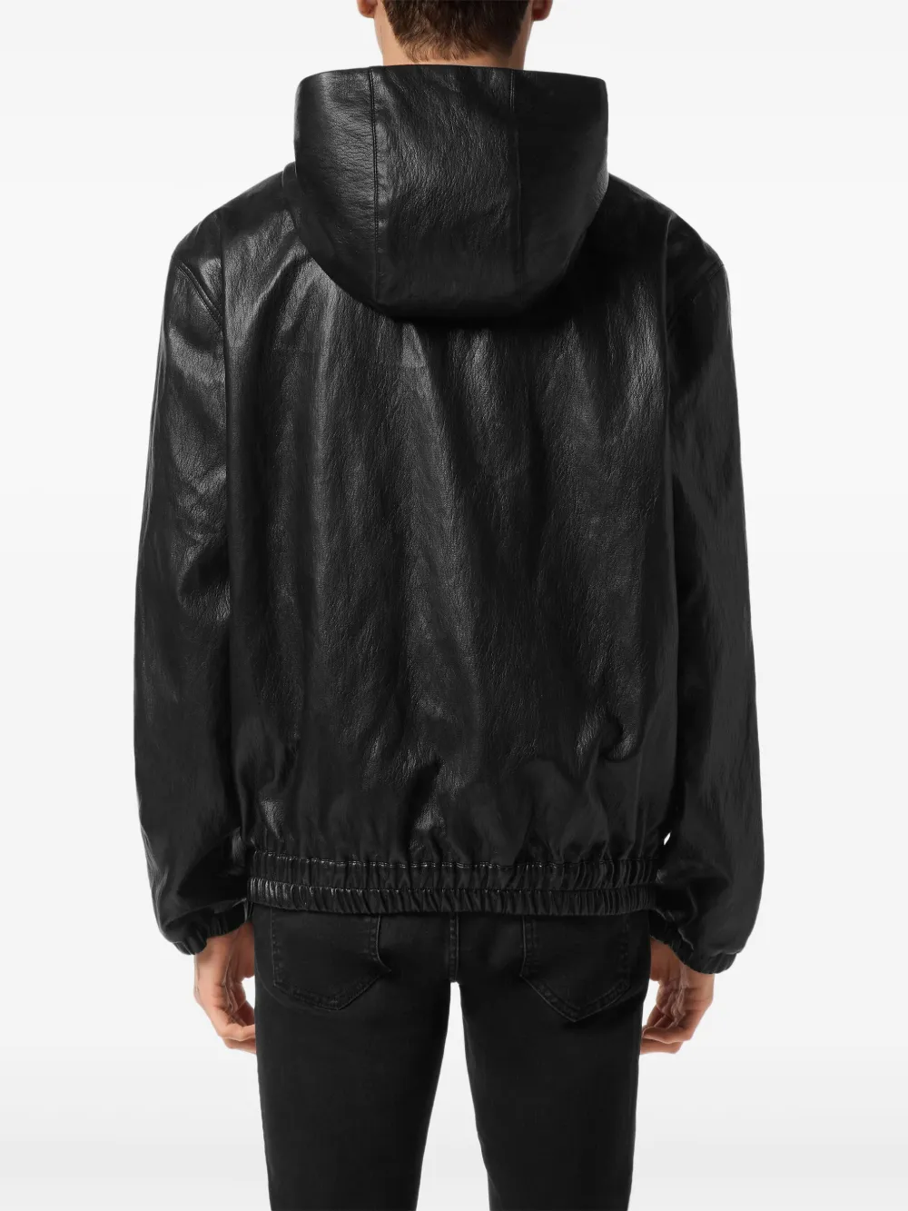 Philipp Plein Jack met capuchon en rits Zwart