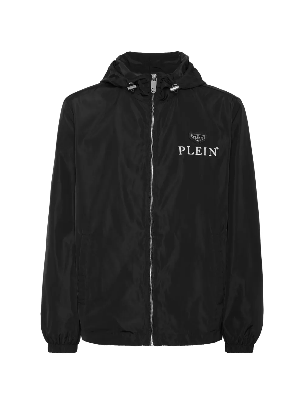 Philipp Plein Jack met capuchon en rits Zwart