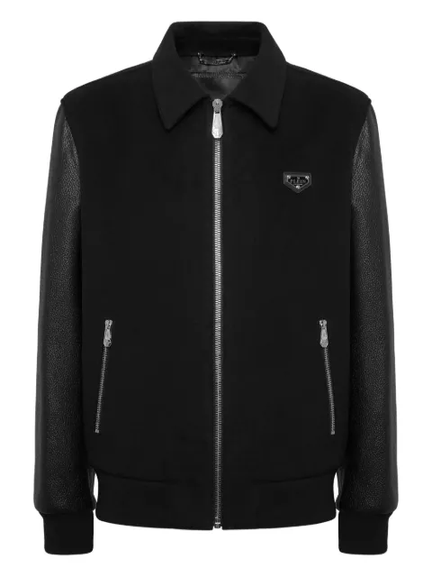Philipp Plein panelled bomber jacket