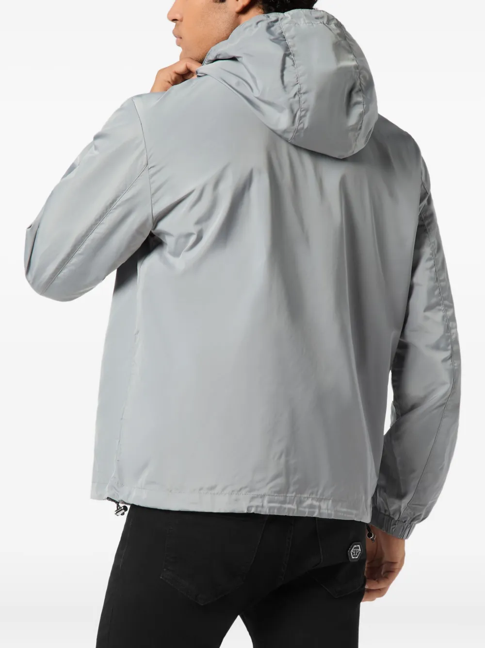 Philipp Plein Jack met logoplakkaat Grijs