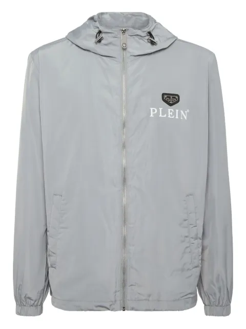 Philipp Plein logo-plaque hooded jacket