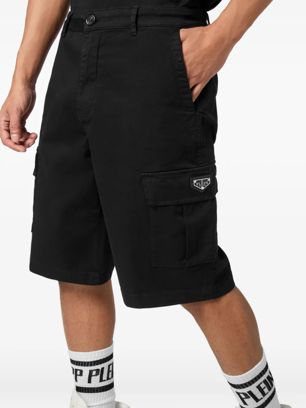 Philipp Plein Shorts met cargozak Zwart
