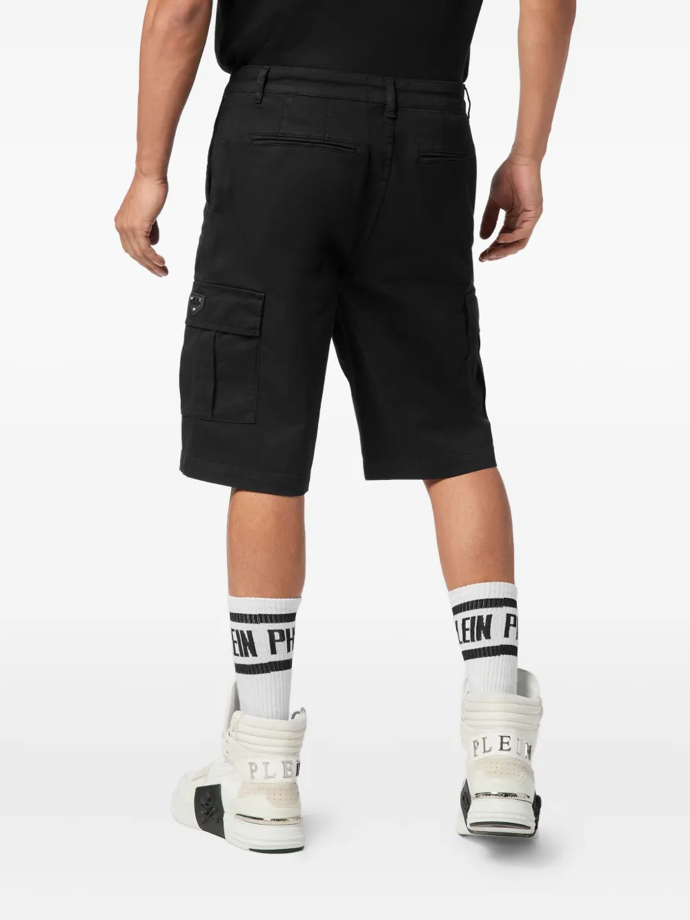 Philipp Plein Shorts met cargozak Zwart