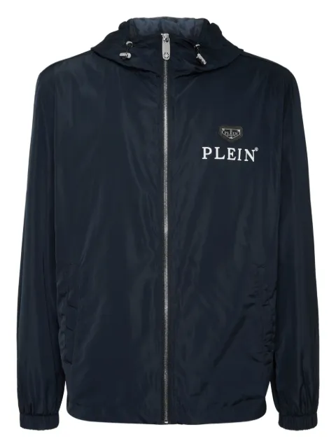 Philipp Plein logo-plaque hooded jacket