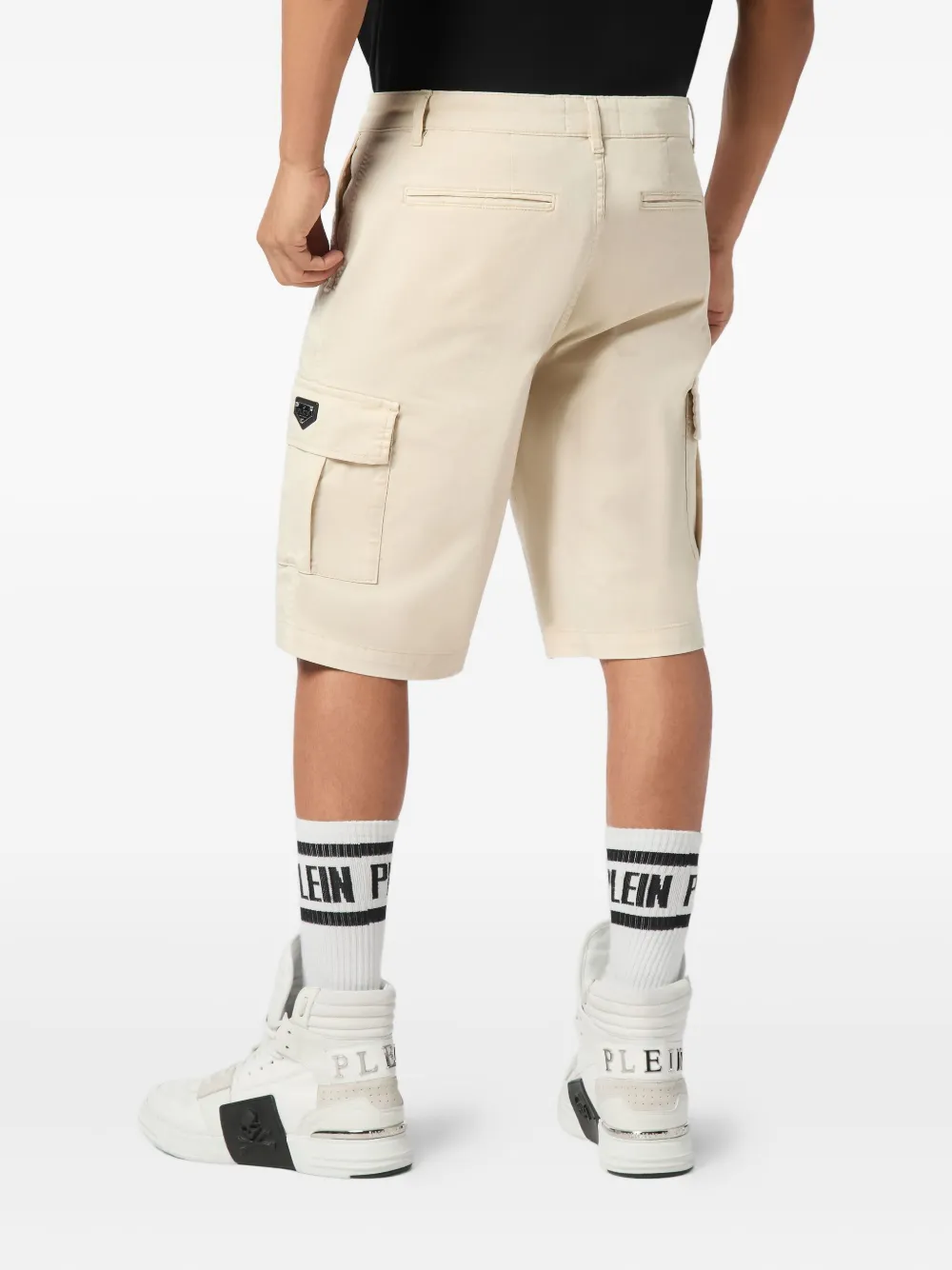 Philipp Plein Shorts met cargozak Beige