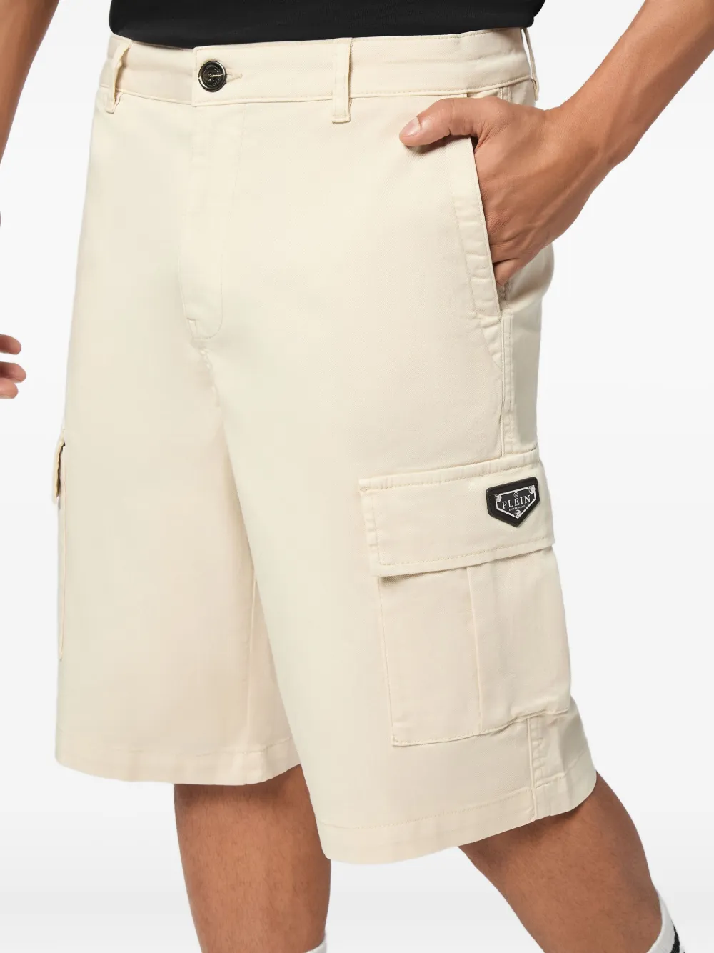 Philipp Plein Shorts met cargozak Beige