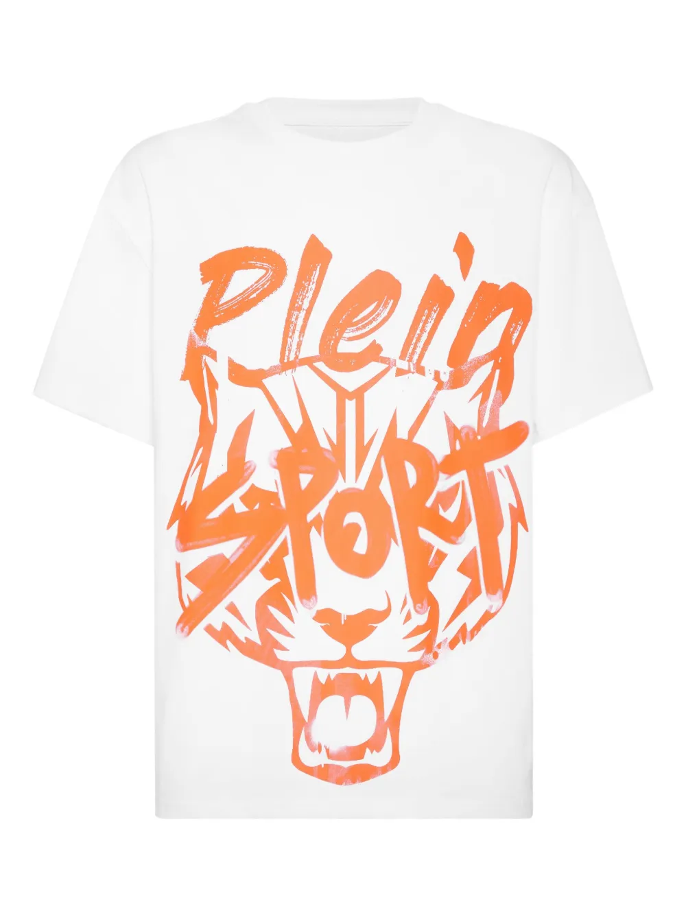Plein Sport playera con cabeza de tigre estampada | blanco | Image 1