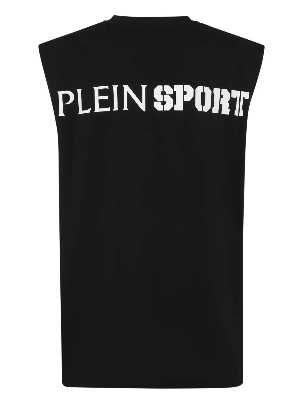 Plein Sport Tanktop met logoprint - Zwart