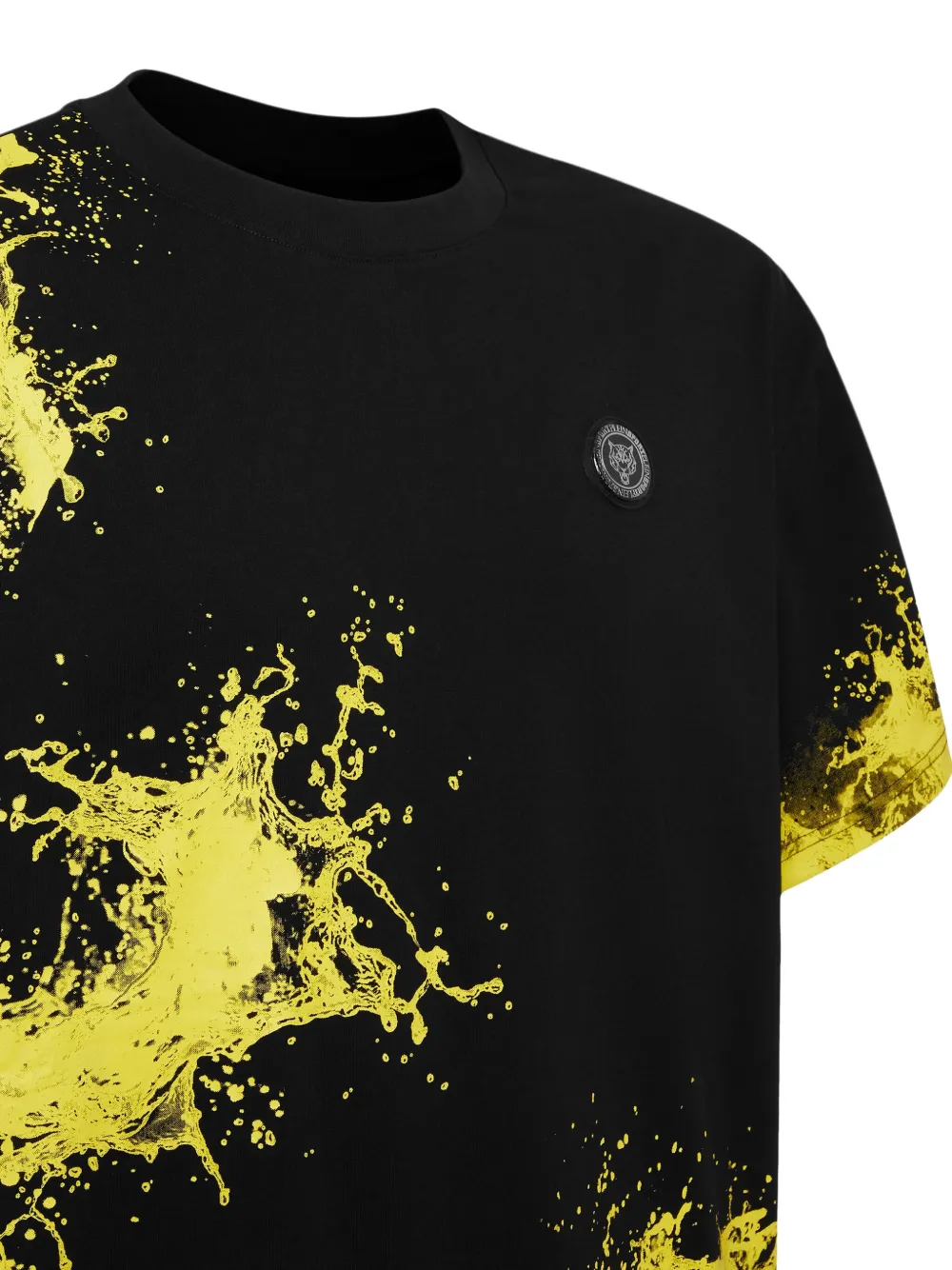 Plein Sport Splash T-shirt Zwart