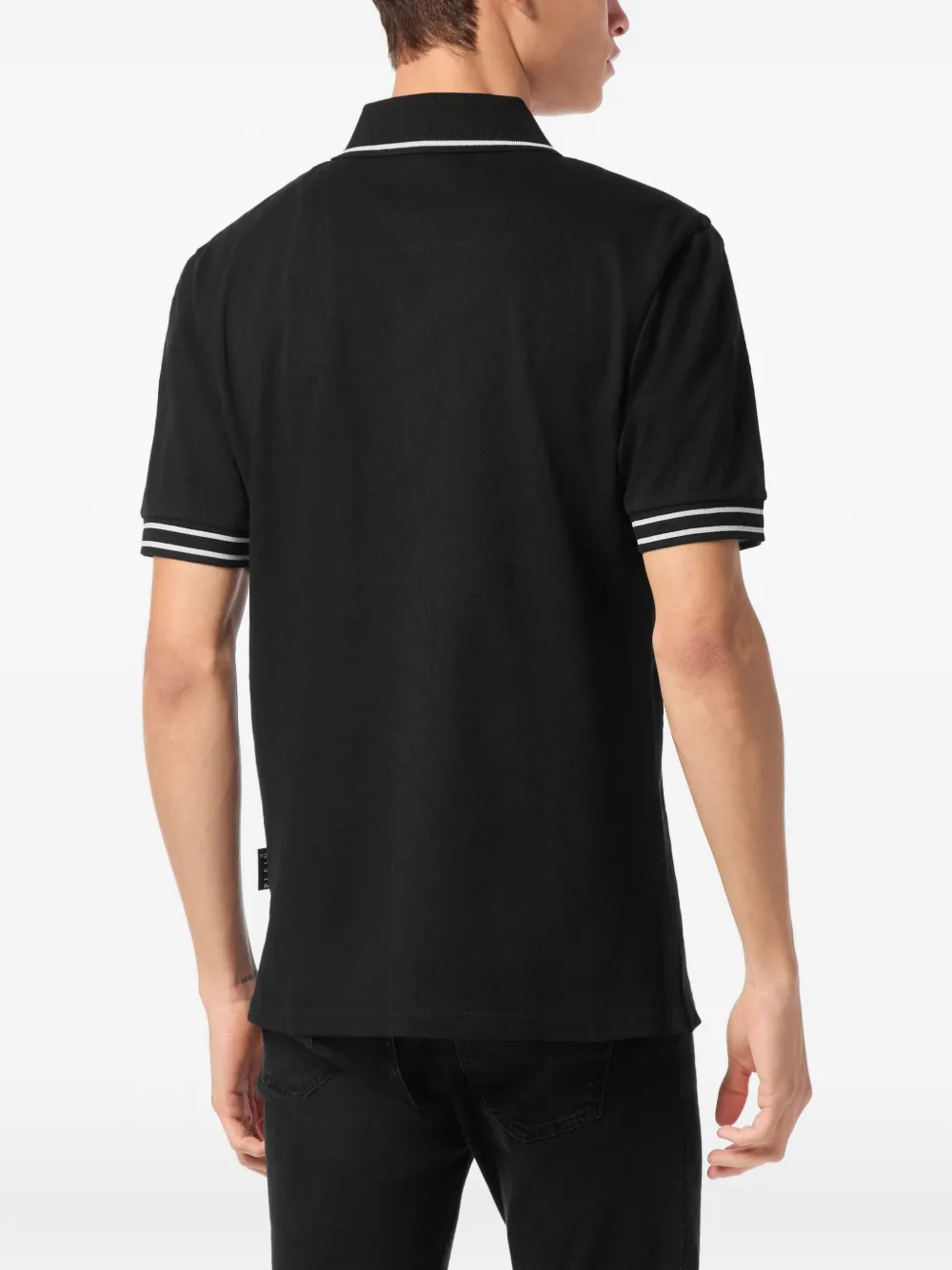 Philipp Plein Poloshirt met logoplakkaat Zwart