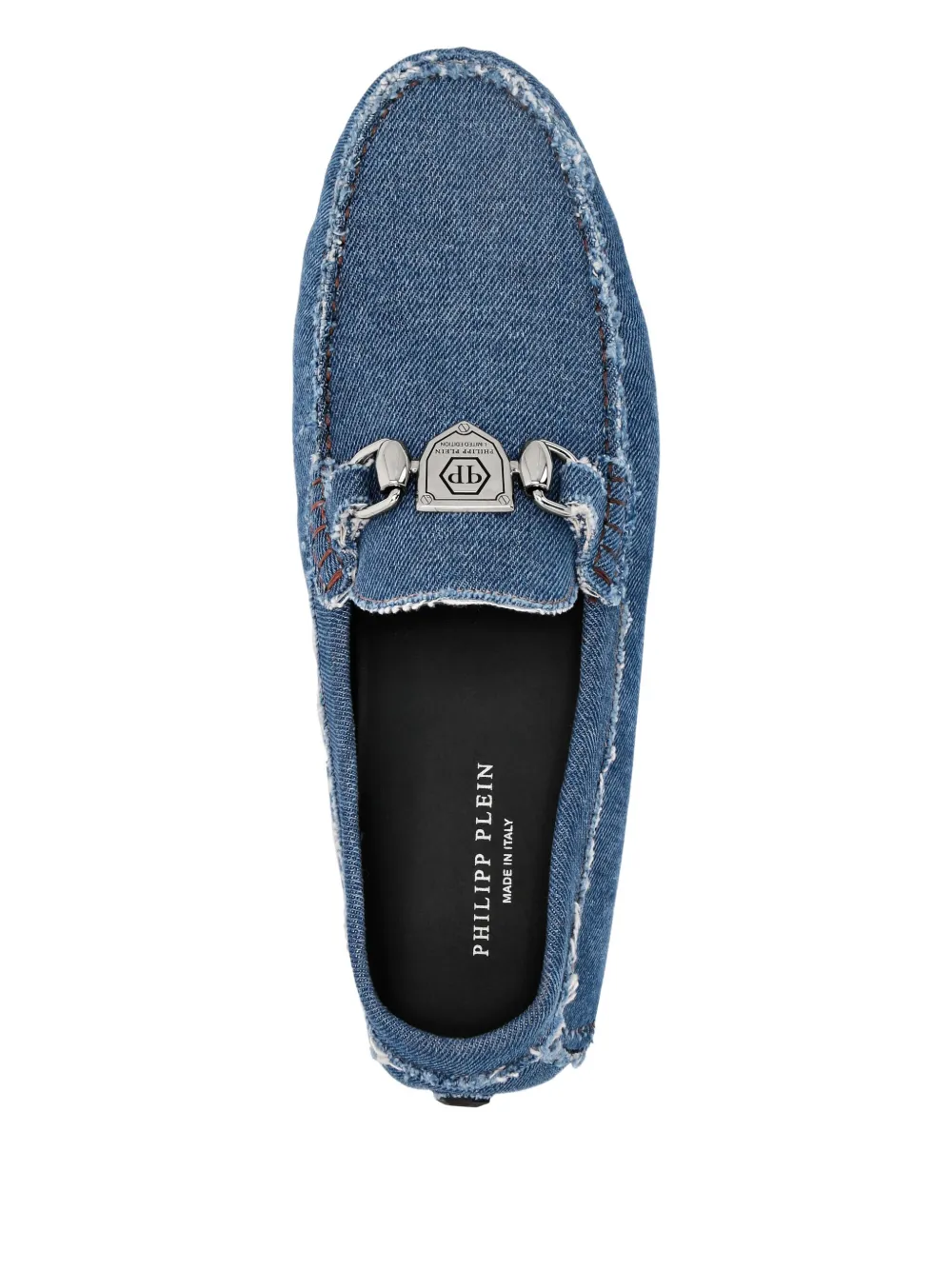 Philipp Plein denim loafers Blue
