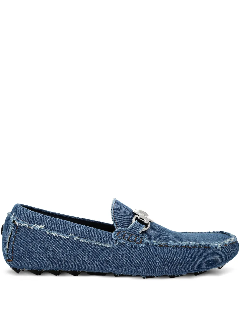 Philipp Plein denim loafers Blue