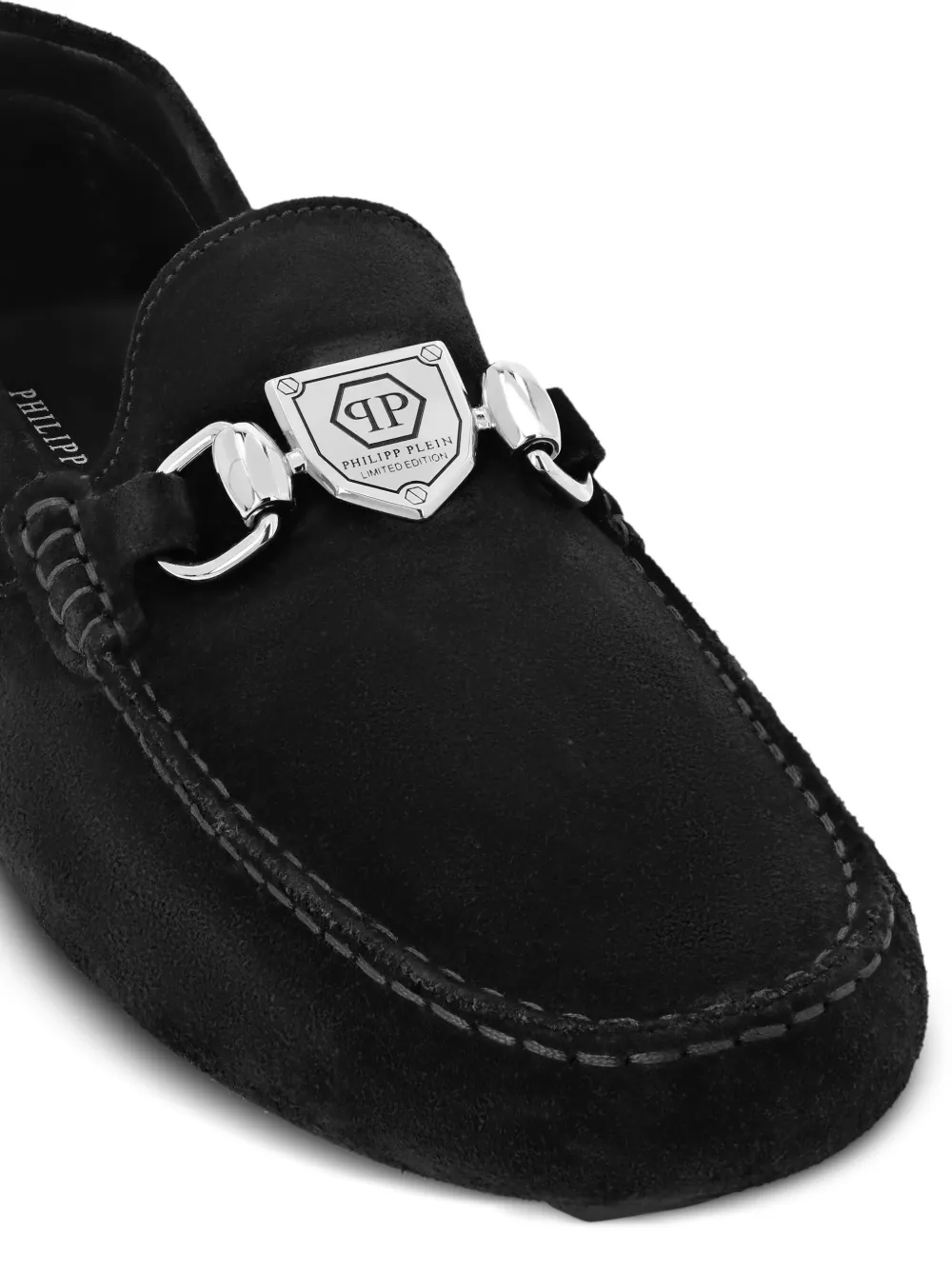 Philipp Plein suede driving loafers Black