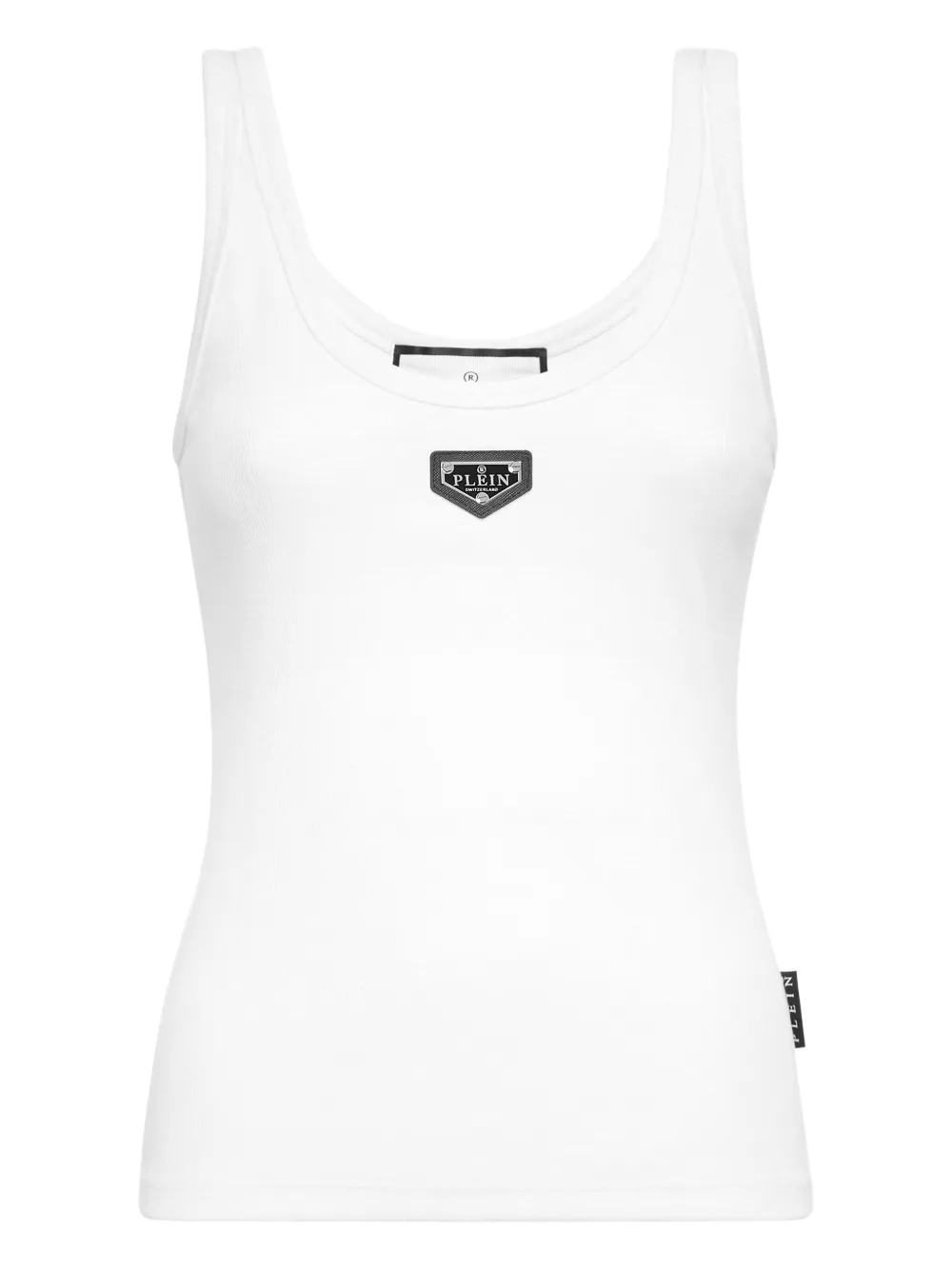 Philipp Plein Geribbelde tanktop Wit