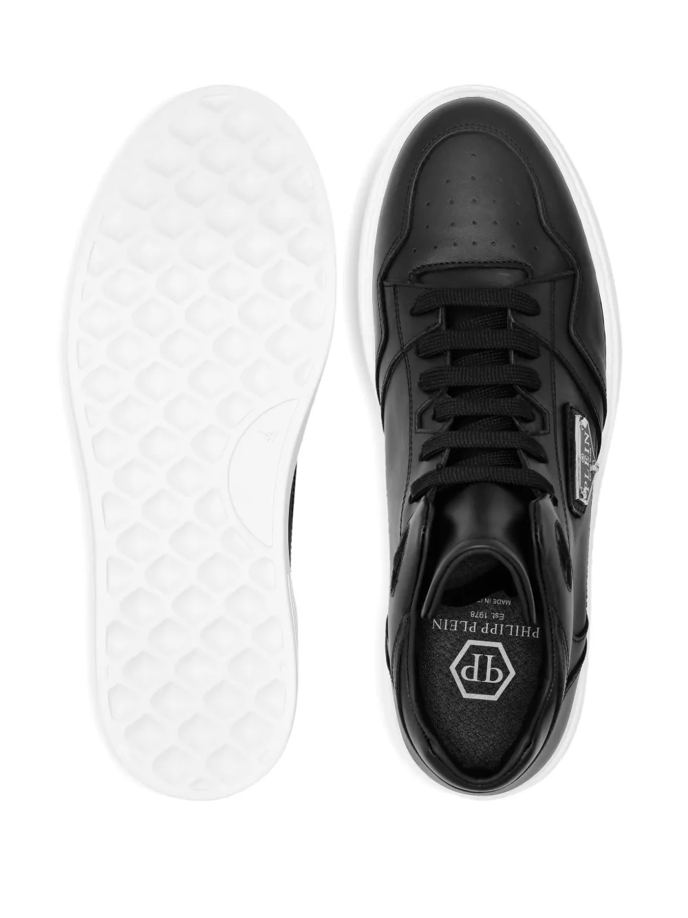 Philipp Plein leather hi-top sneakers Black