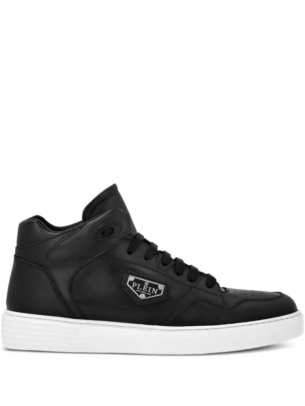 Philipp Plein leather hi-top sneakers Black