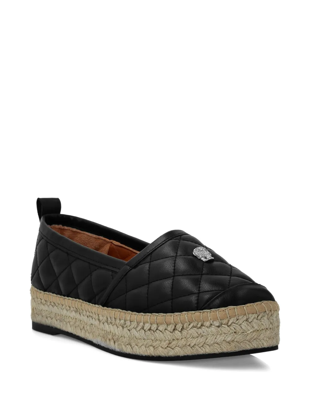 Philipp Plein quilted espadrilles Black