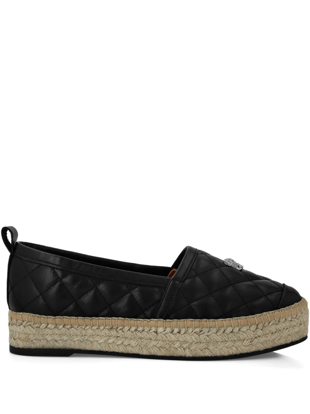Philipp Plein quilted espadrilles Black