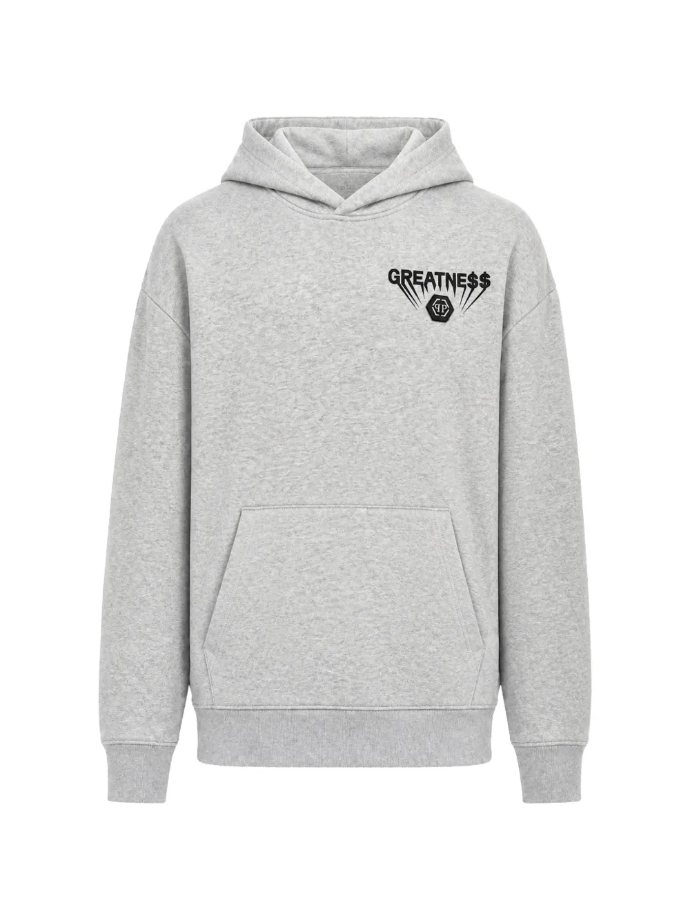 Philipp Plein fleece hoodie Greatness - Grigio