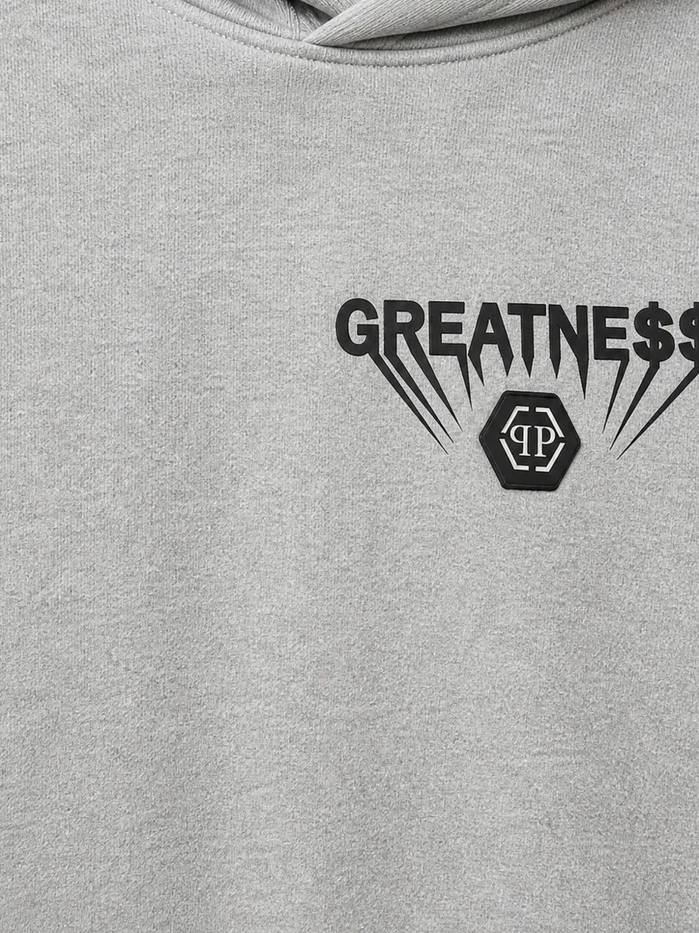 Philipp Plein Greatness fleece hoodie Grijs