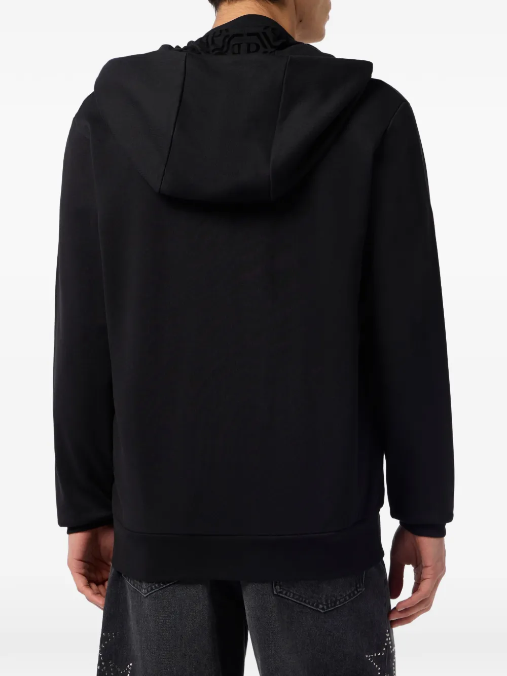 Philipp Plein Hoodie met rits Zwart