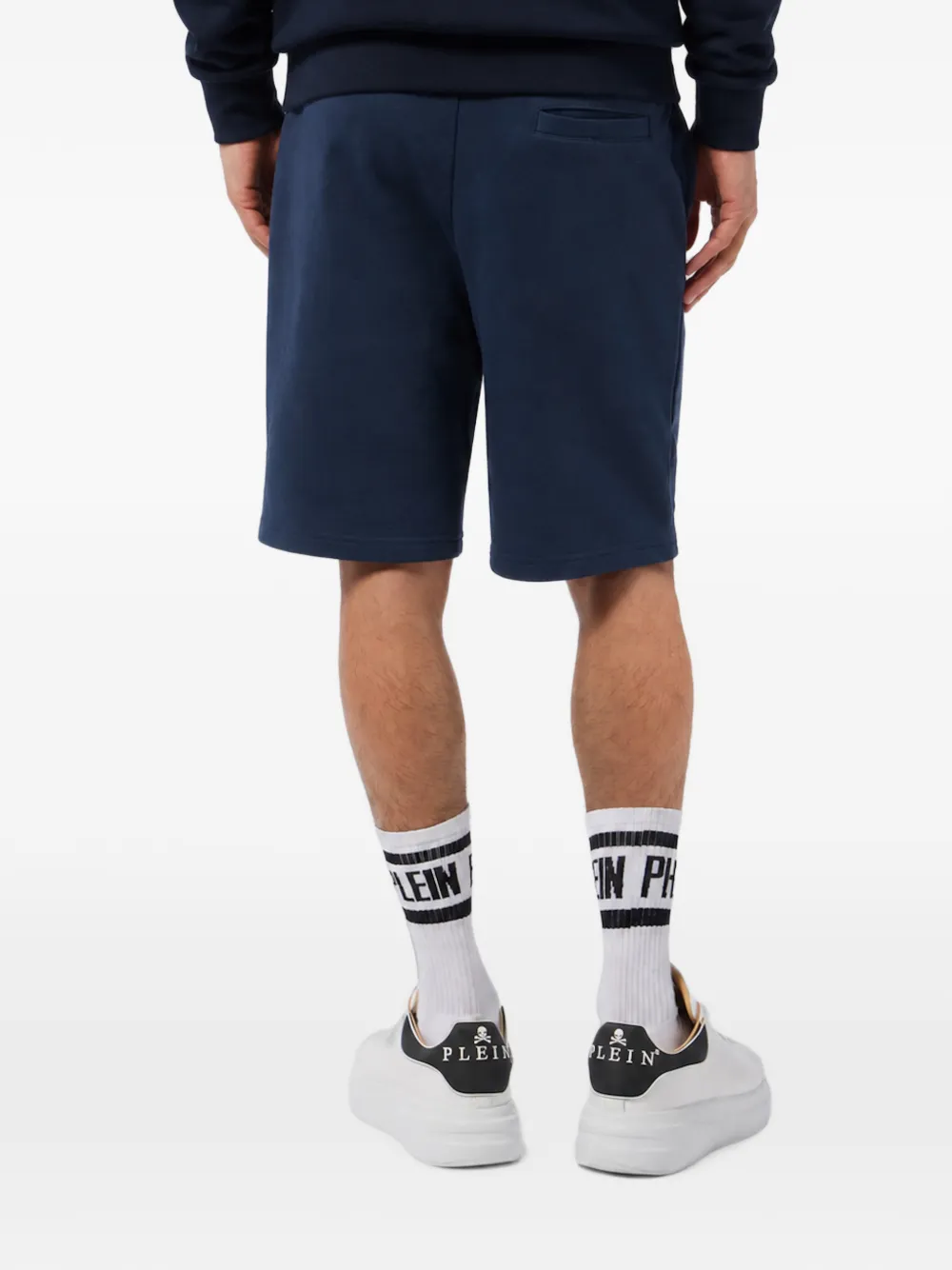 Philipp Plein Greatness fleece shorts Blauw