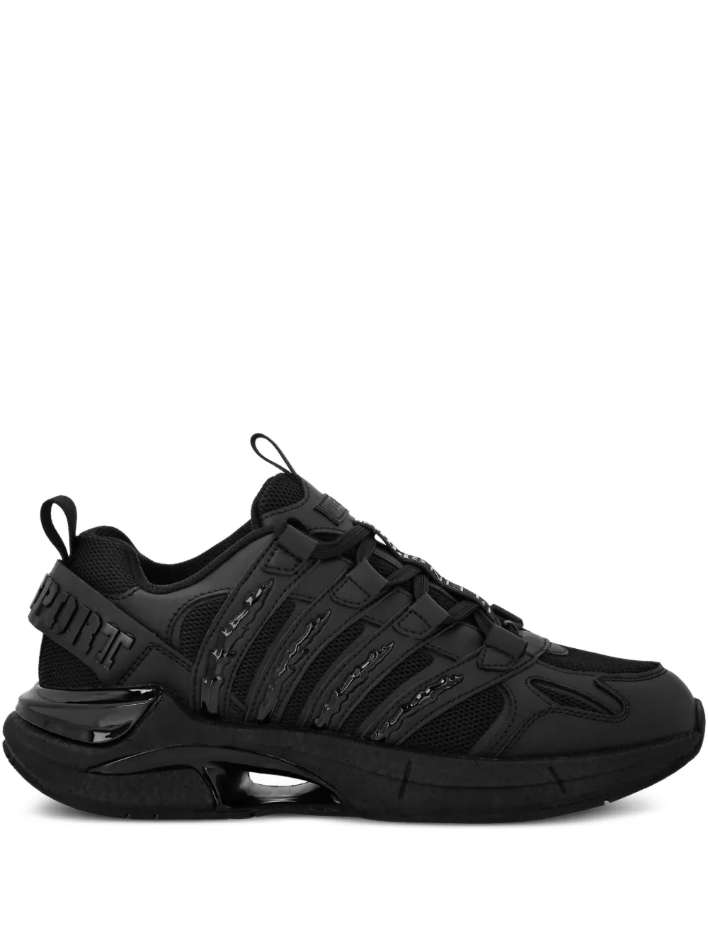 Plein Sport lace-up panelled sneakers | Black | Image 1