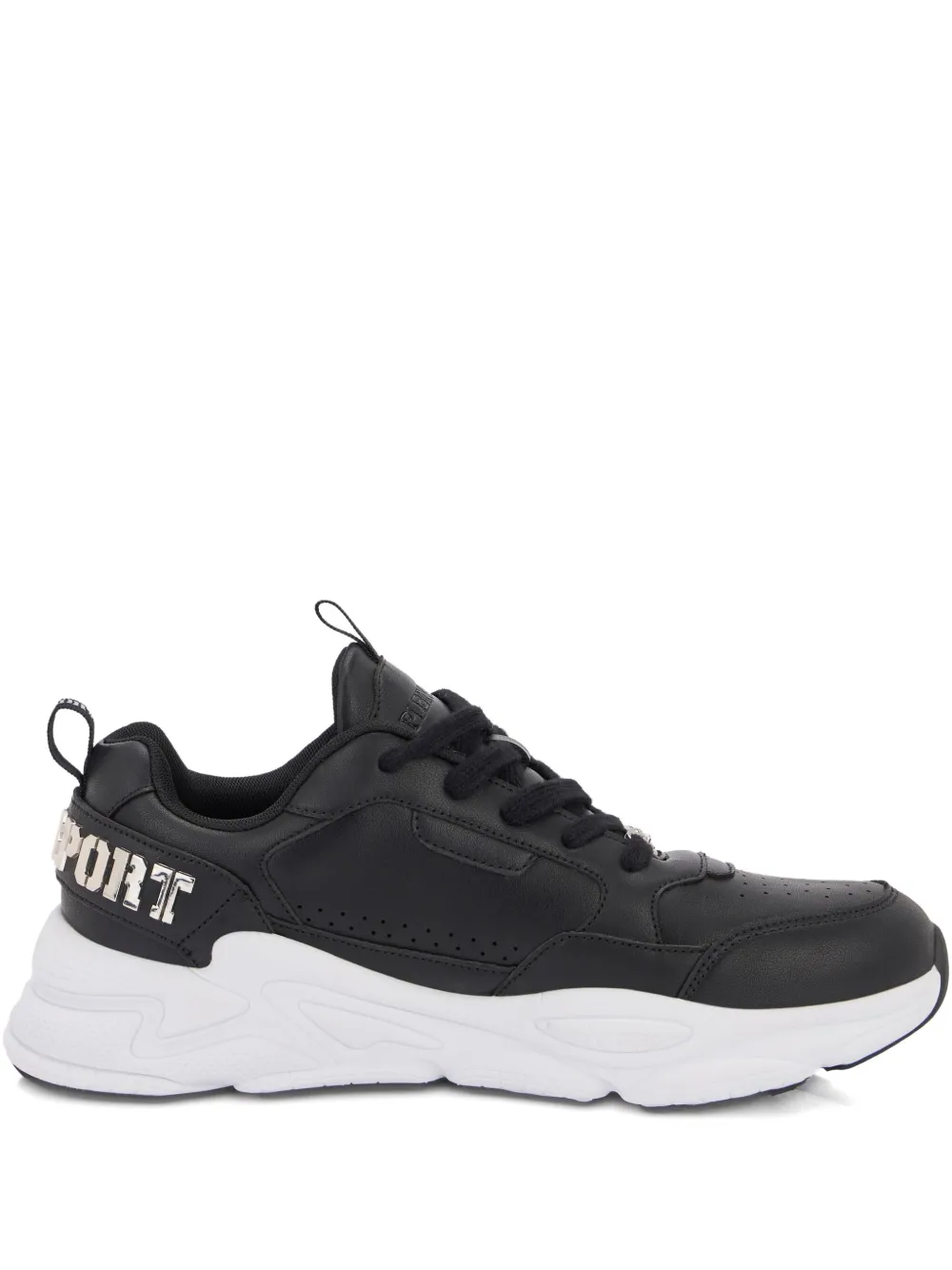 Plein Sport Ghost X // Gen.X.05 logo plaque trainers - ブラック Plein Sport Ghost X // Gen.X.05 logo plaque trainers - ブラック