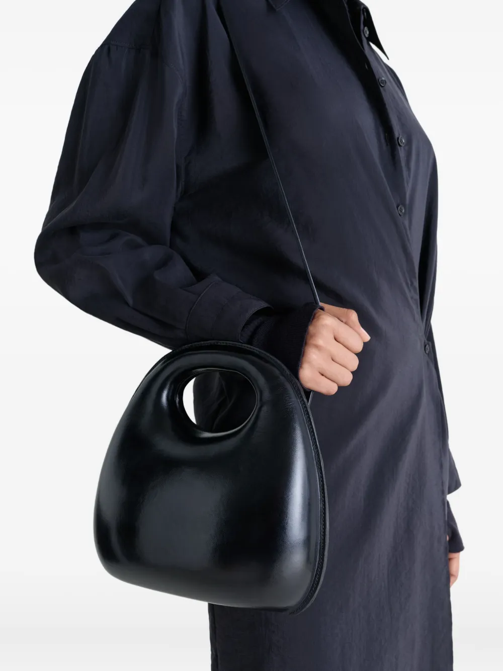 LEMAIRE Egg leren tas - Zwart