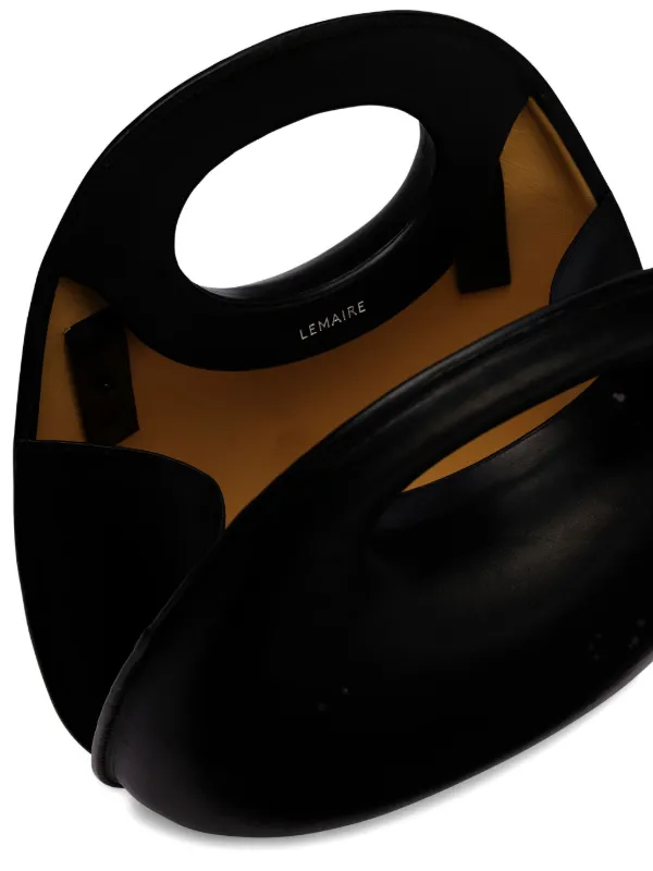 LEMAIRE Egg レザーバッグ | ブラック | FARFETCH JP