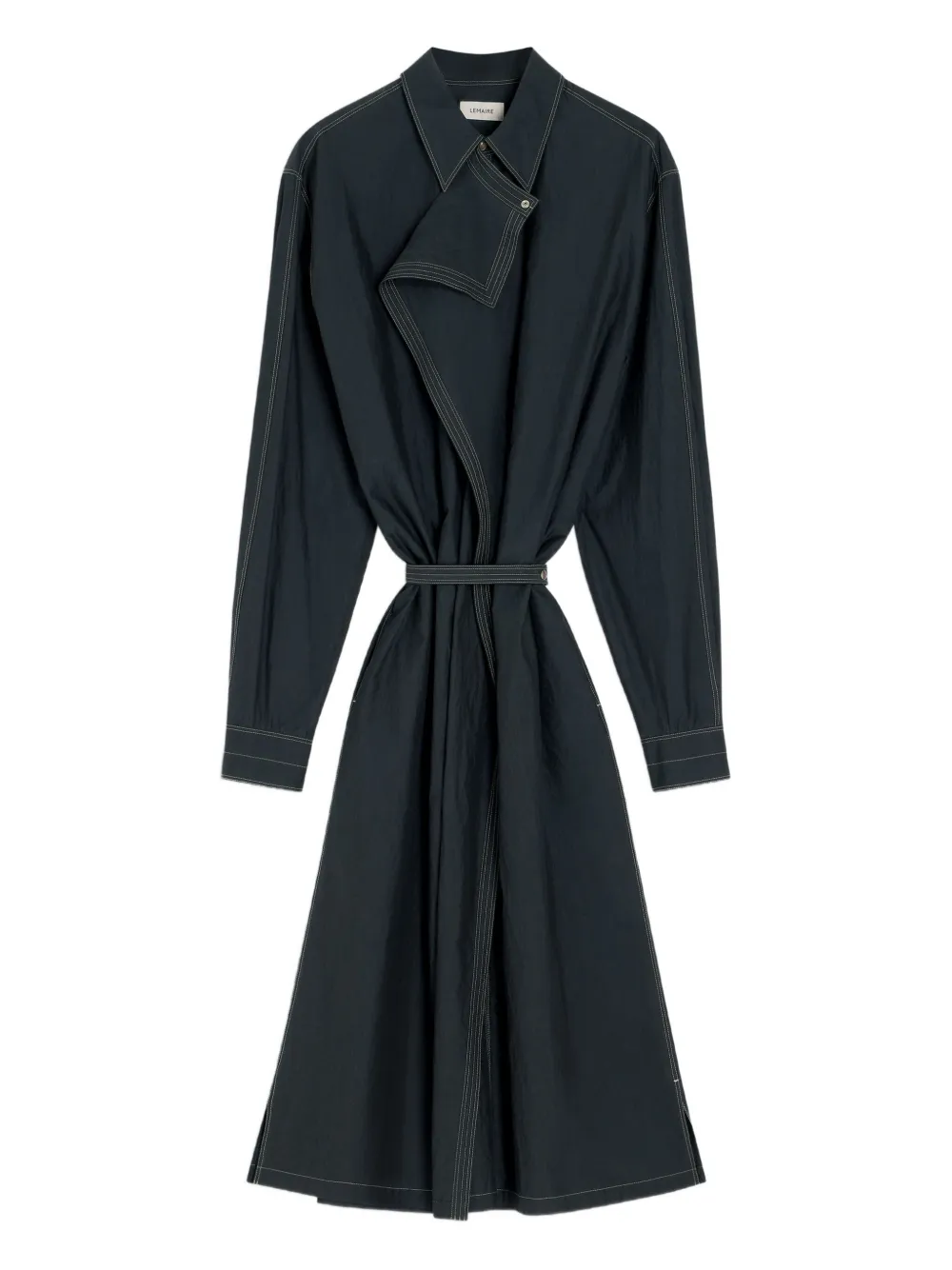 LEMAIRE asymmetrical-panel shirt dress | Grey | Image 1