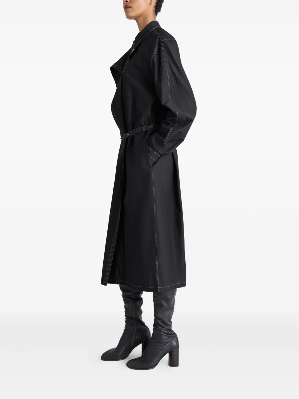 LEMAIRE Blousejurk met asymmetrisch vlak Grijs