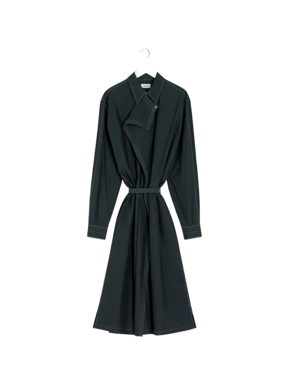 LEMAIRE Blousejurk met asymmetrisch vlak Grijs