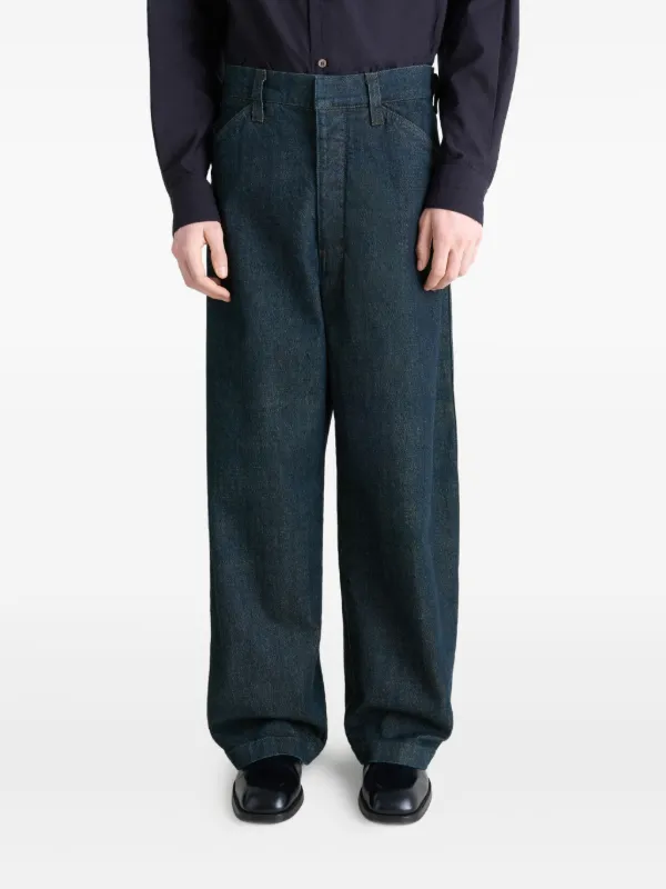 LEMAIRE ストラップジーンズ | ブルー | FARFETCH JP