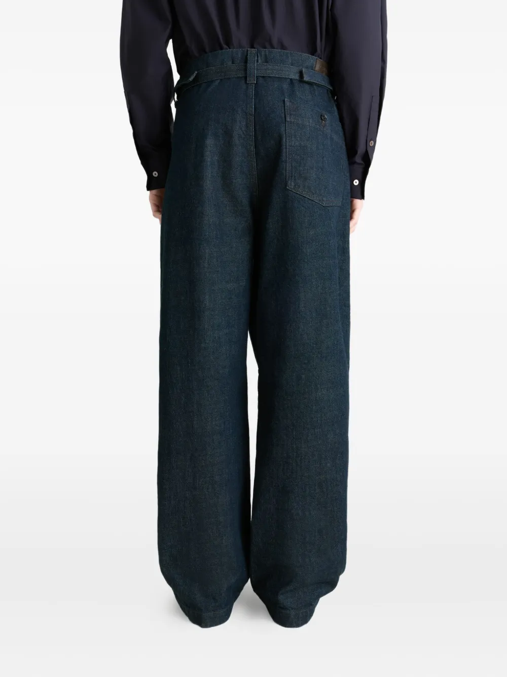 Lemaire Adjustable-strap Jeans In Blue